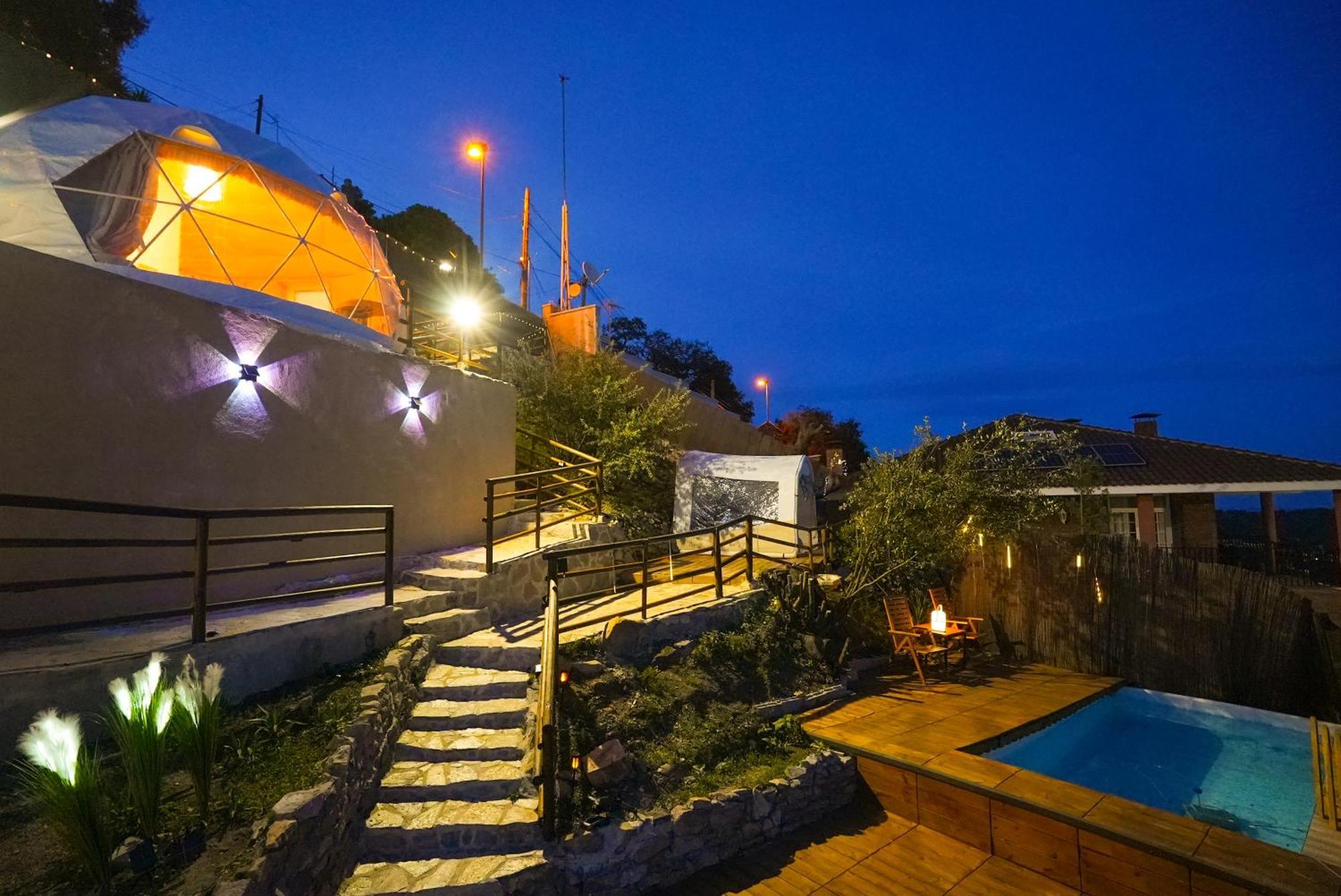 Aaa View Private Terrace Outdoor Heated Hot Tub Family Fun Villa Badalona Bagian luar foto
