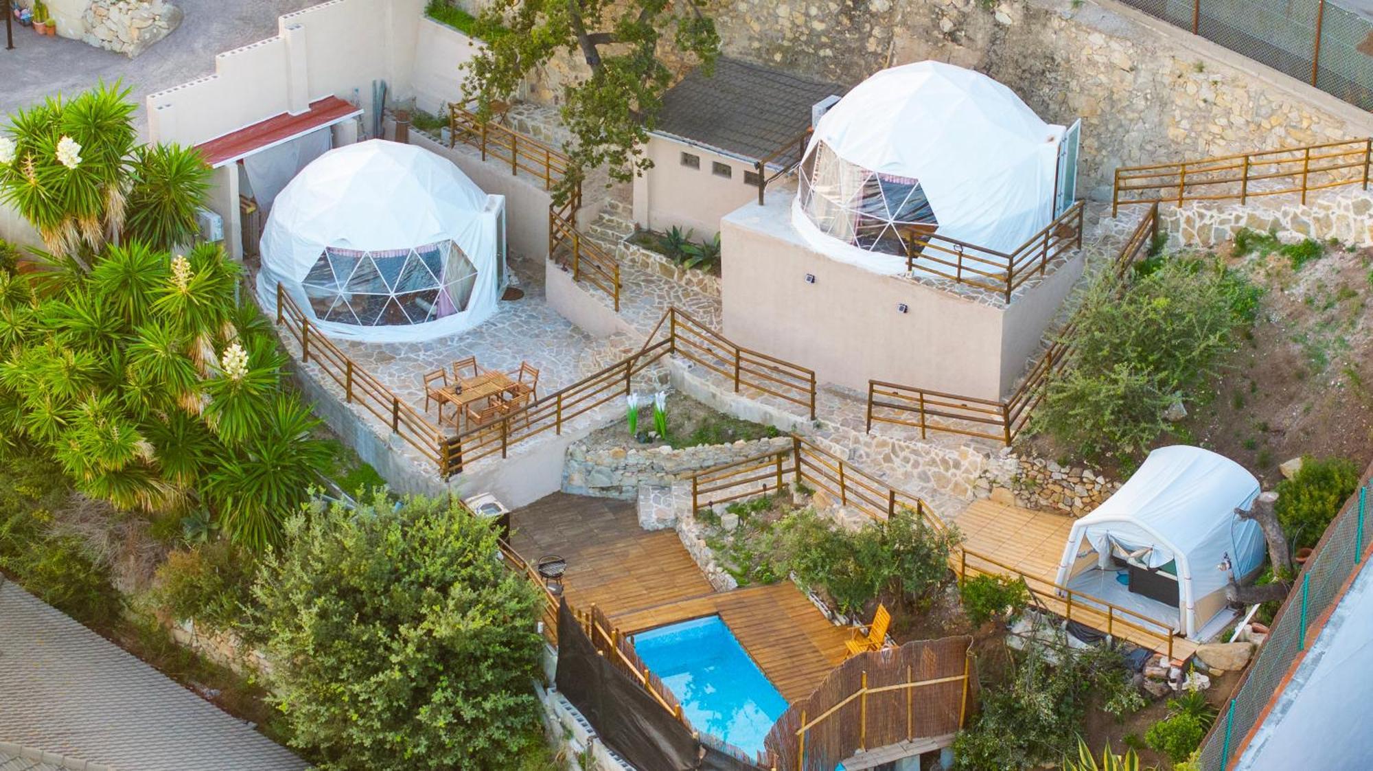 Aaa View Private Terrace Outdoor Heated Hot Tub Family Fun Villa Badalona Bagian luar foto