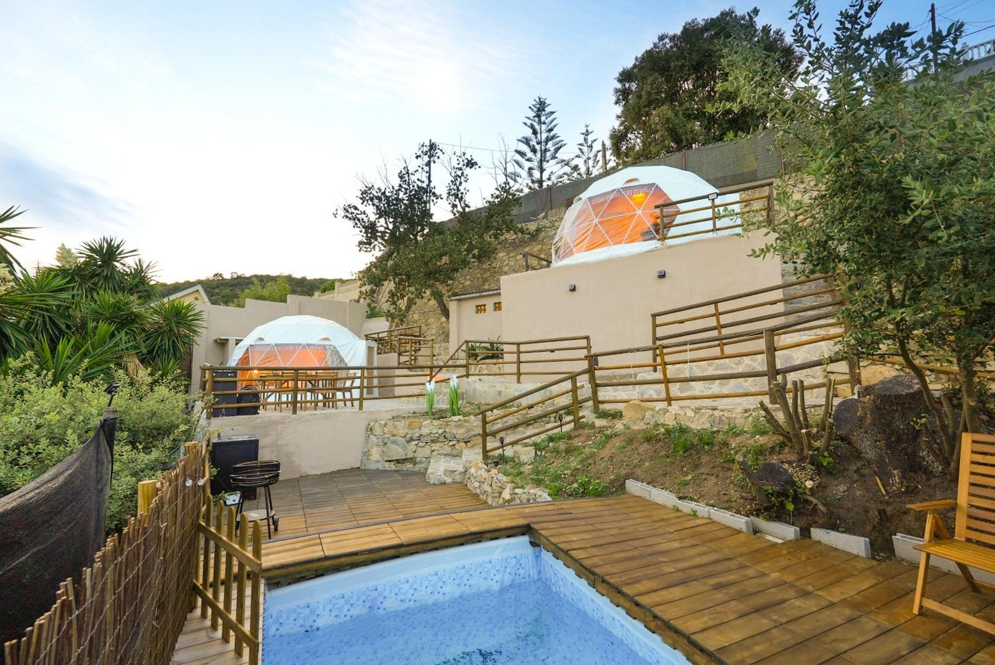 Aaa View Private Terrace Outdoor Heated Hot Tub Family Fun Villa Badalona Bagian luar foto